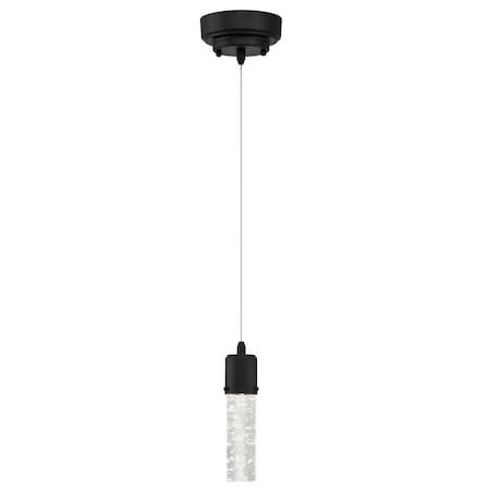 Westinghouse Pendant LED Dimmable 8W Mini Cava, Matte Black Bubble Glass 6372300